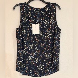 41 Hawthorn Navy Floral Sleeveless Top